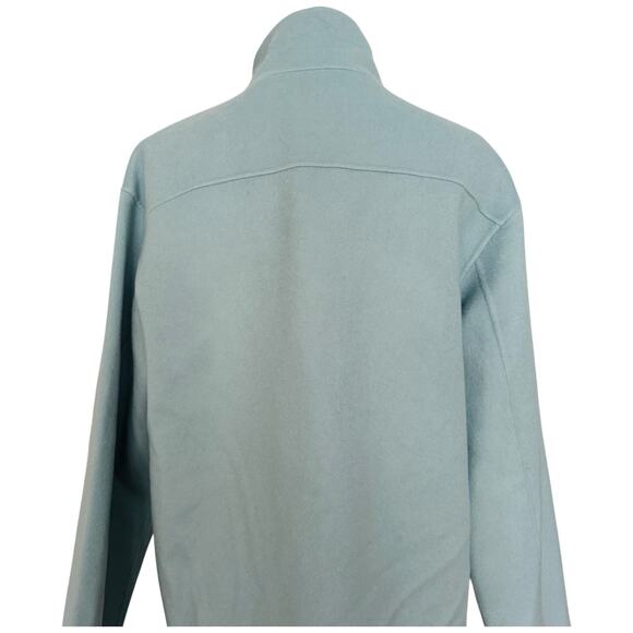 Theory Wool And Cashmere Utility Outwear Coat in Eggshell Blue Size S - Picture 11 of 11